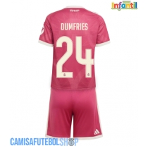 Camisa de time de futebol Real Madrid Denzel Dumfries #24 Replicas 3º Equipamento Infantil 2026-27 Manga Curta (+ Calças curtas)